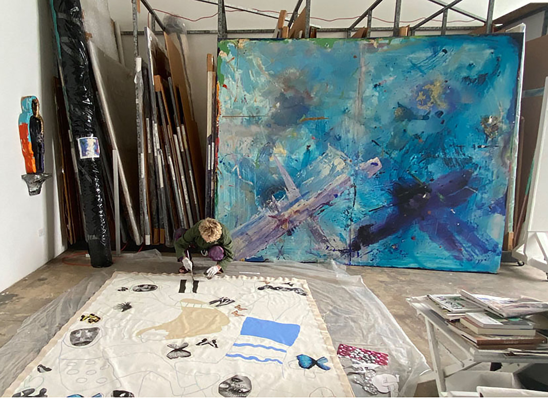 Sheila Elias and the Pompidou painting